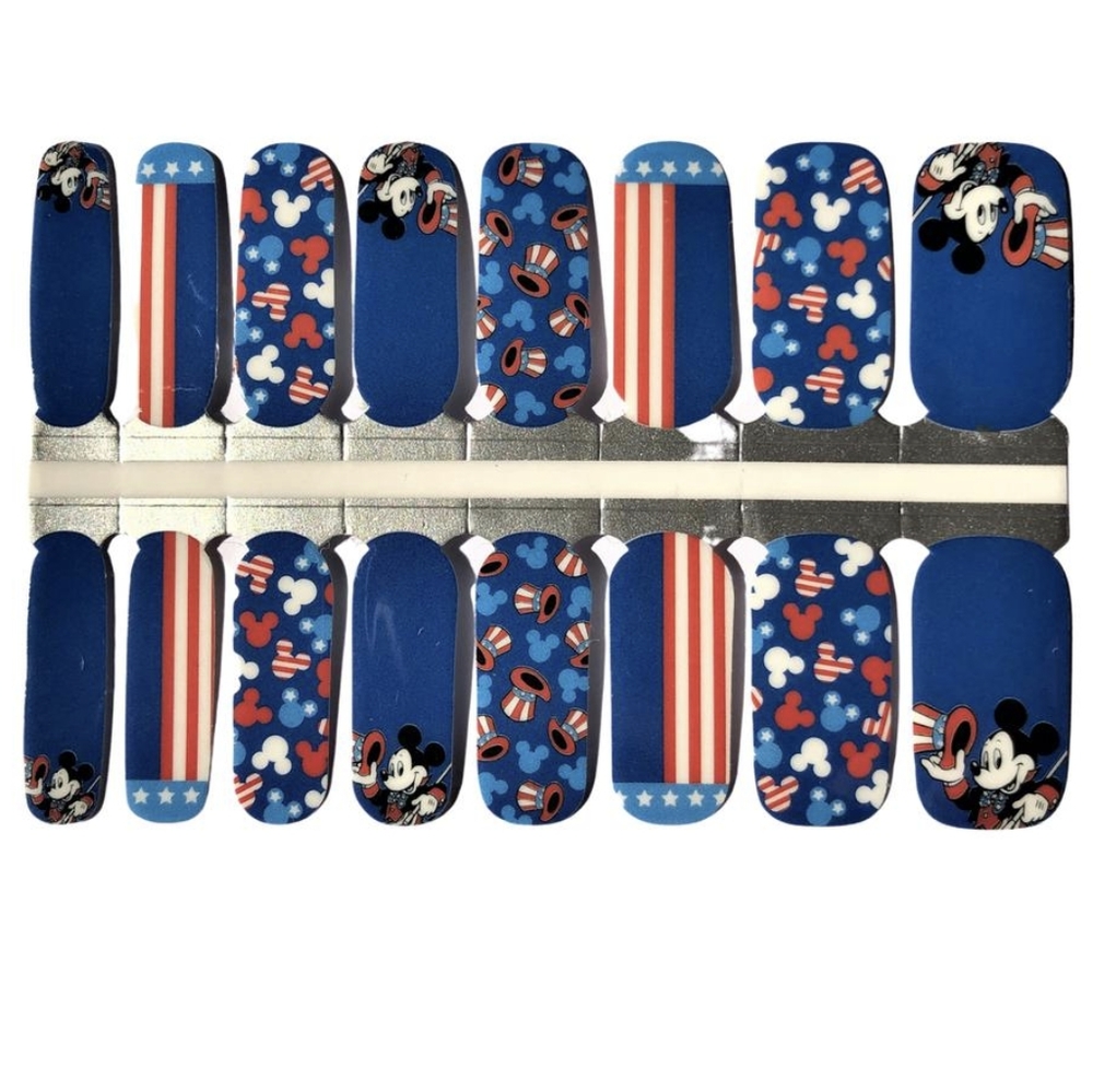 5 for $15 Nail Wrap - Happy 4th Micky